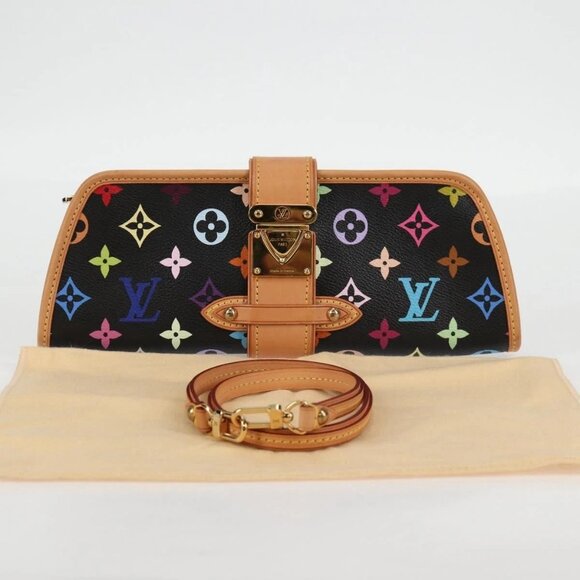 LOUIS VUITTON Monogram Multicolor Shirley Shoulder Bag Black M40050 Auth 121182V - Picture 9 of 15
